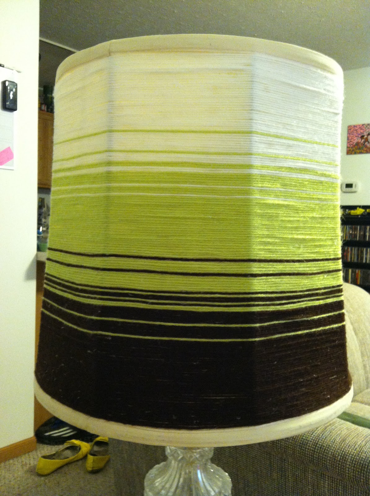 Crafting with Natalie Yarn Wrapped Lampshade